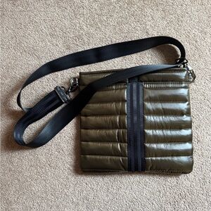 THINK ROYLN Olive Quilted Messenger Bag